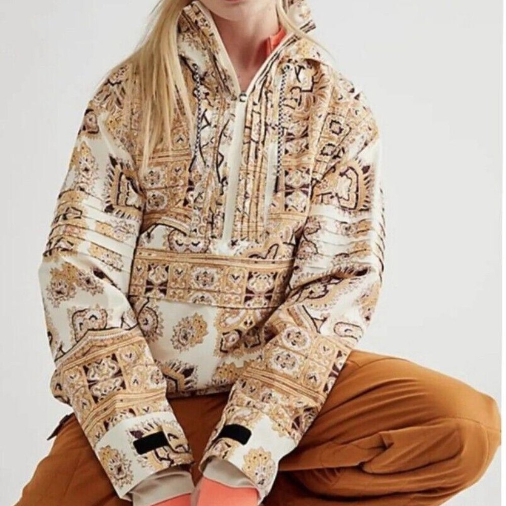 Free People Movement Alpine Glow Ski Pullover Hooded Jacket / Size Small - Picture 1 of 14